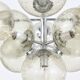 E. R. Nele Temde lustre atomic Sputnik chromé Space Age lampe suspendue tulipe