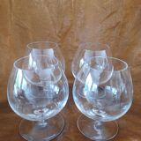 4 glasses with crystal cognac viileroy and boch