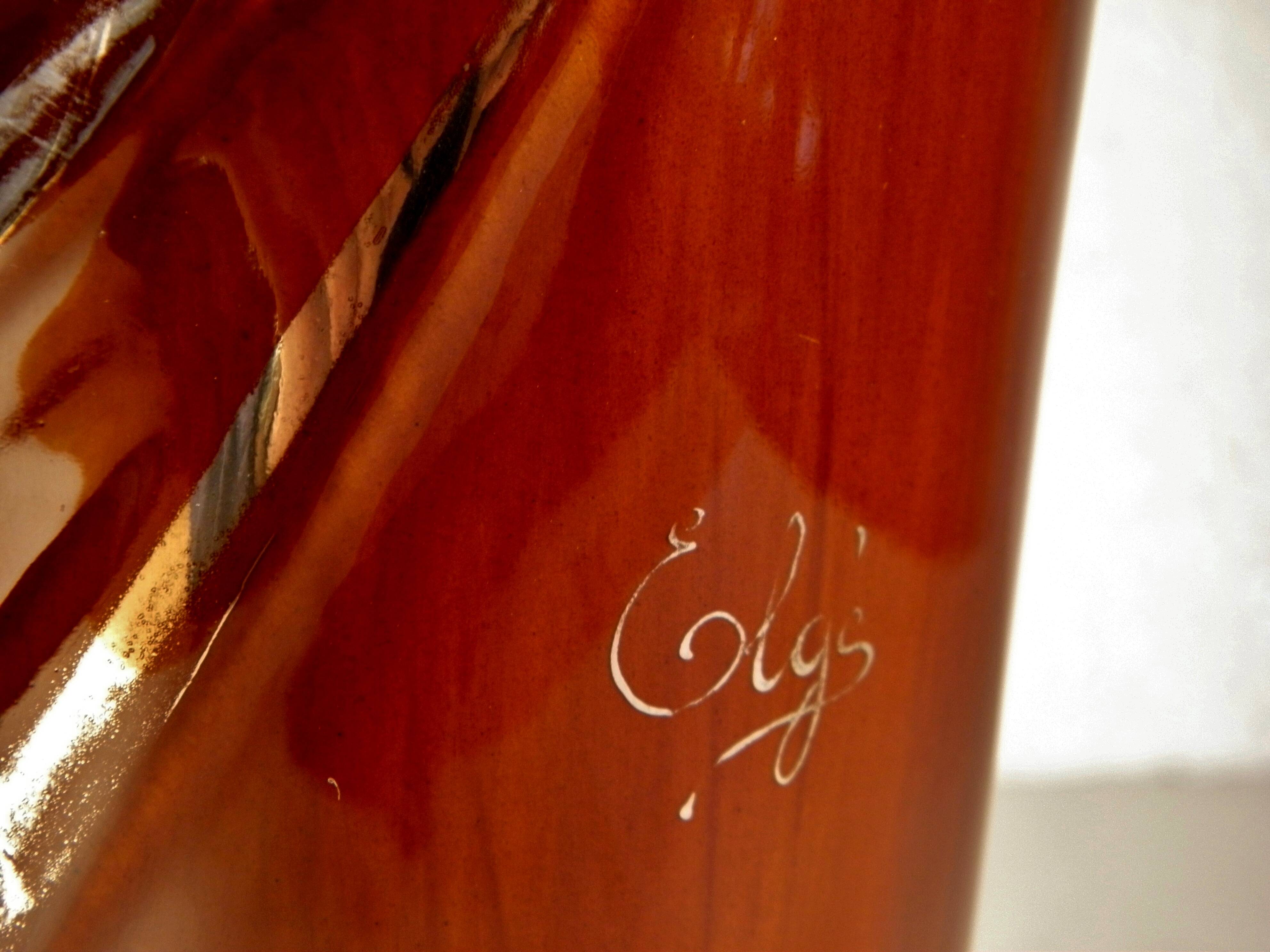 Art Deco Ceramic Vase Elge - Vierzon