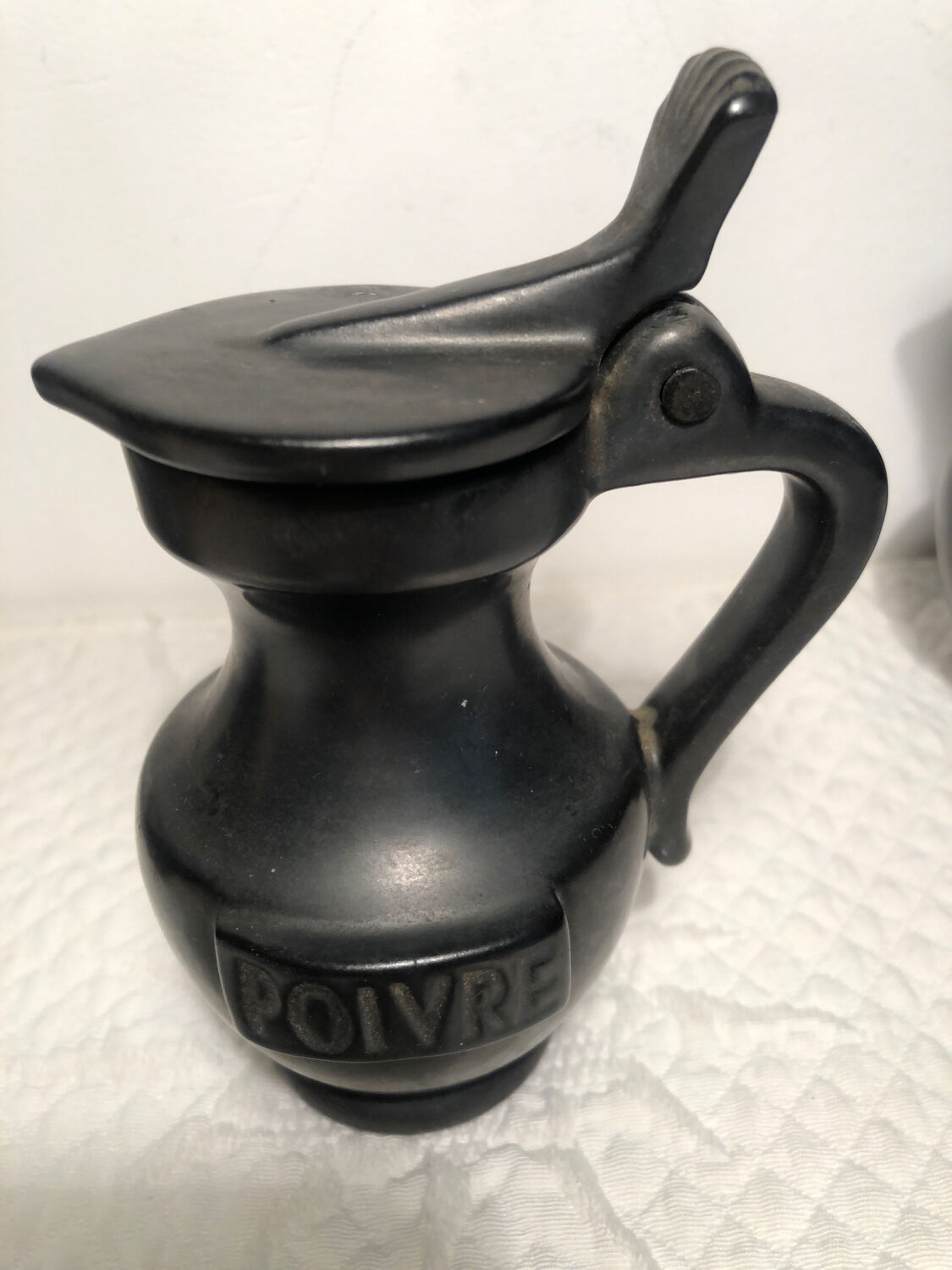 Set of vintage ceramic pitchers
