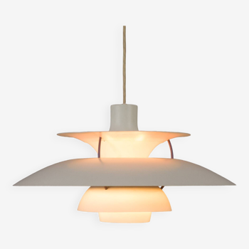 White PH5 pendant lamp by Poul Henningsen for Louis Poulsen, Denmark 1970/80s