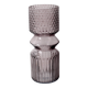 Vase en verre violet élégant / Vase en verre pressé du milieu du siècle / Italie / Années 1990