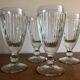 4 bistrot ice cream cups thick glass vintage