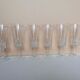 Service 24 pieces vintage foot glasses 70s