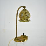 Brass Glass Vintage Table Lamp Style Vienna Secession, 1930s, Austria