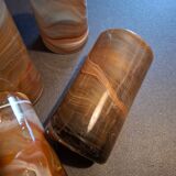 Set of 4 hand-blown glasses