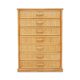 Woven wicker chest of drawers, 1980s