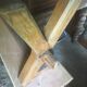 Pair of benches in oak and cherry 250x29x45