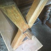 Pair of benches in oak and cherry 250x29x45