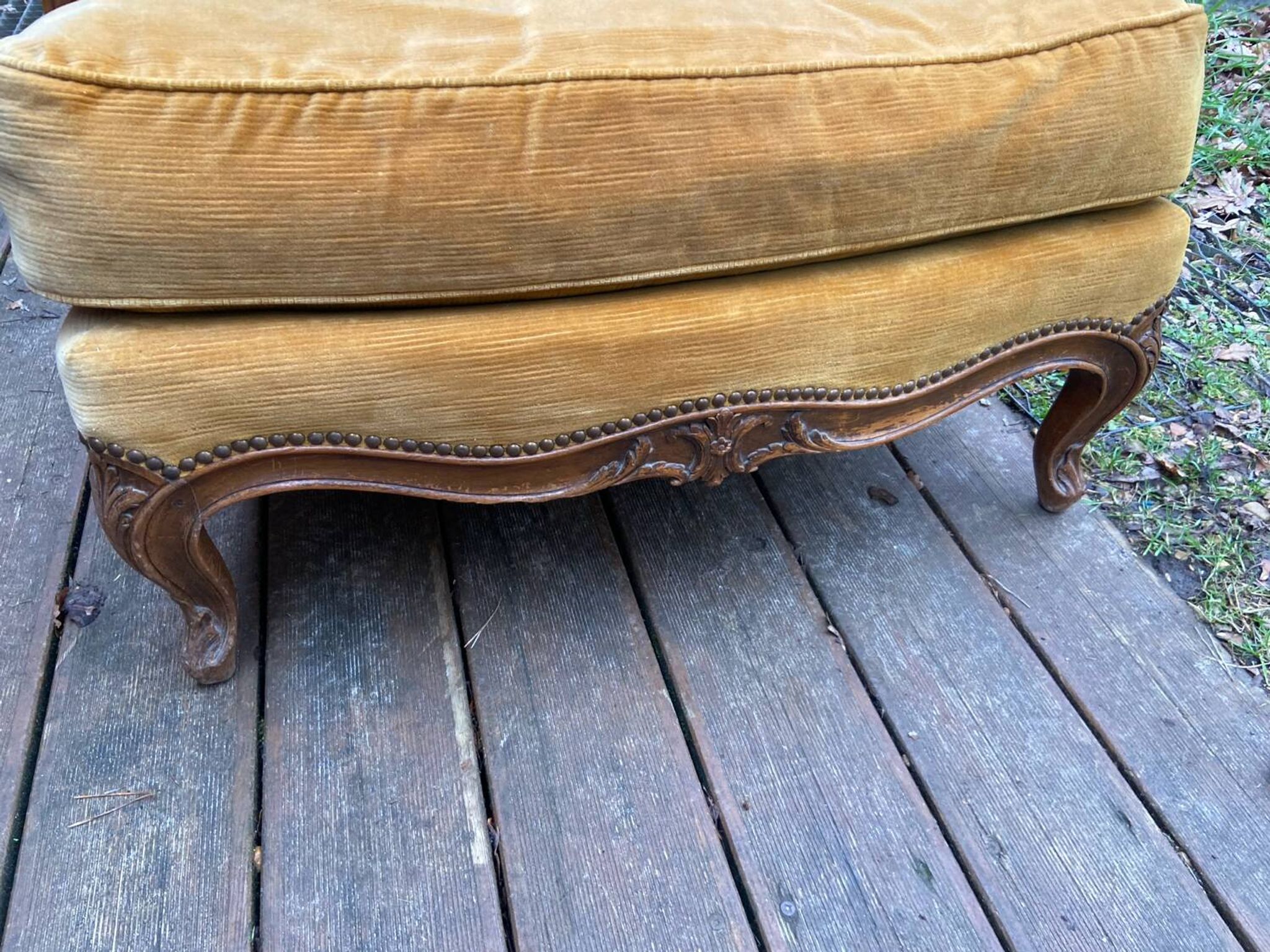 Fauteuil/bergère de style louis xv  début 20 eme