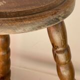 Wooden stool tripod vintage