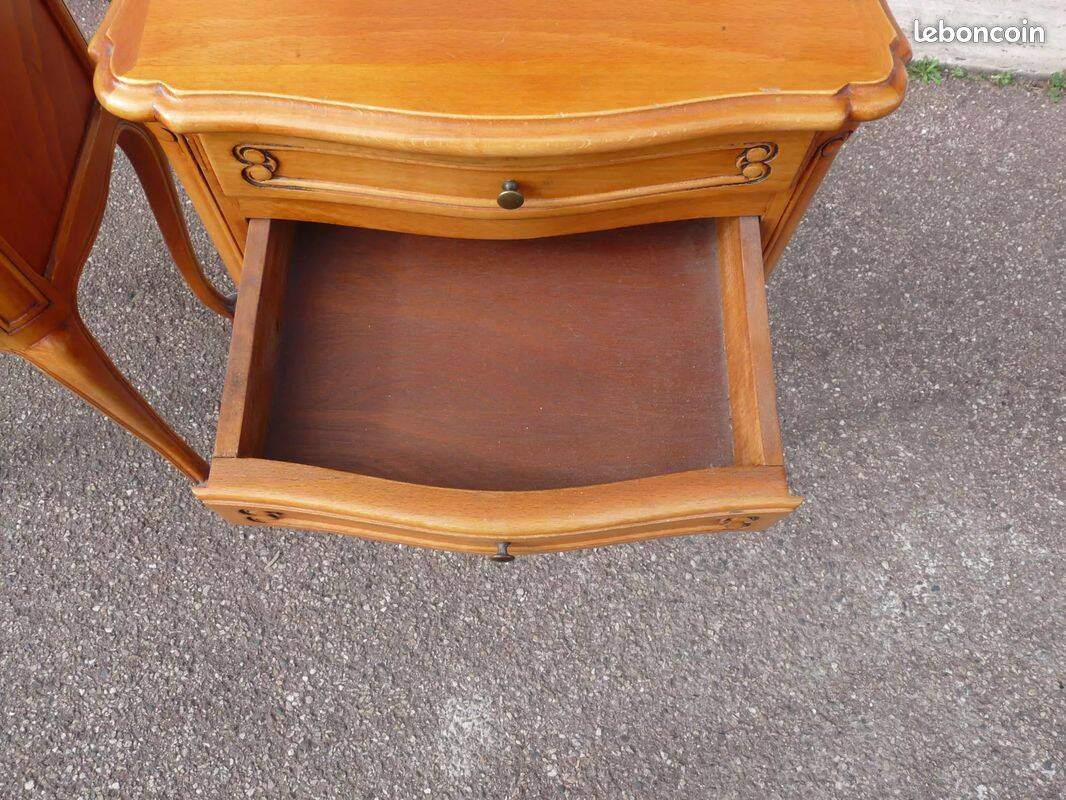 Set of 2 Louis XV bedside tables - Cherry wood