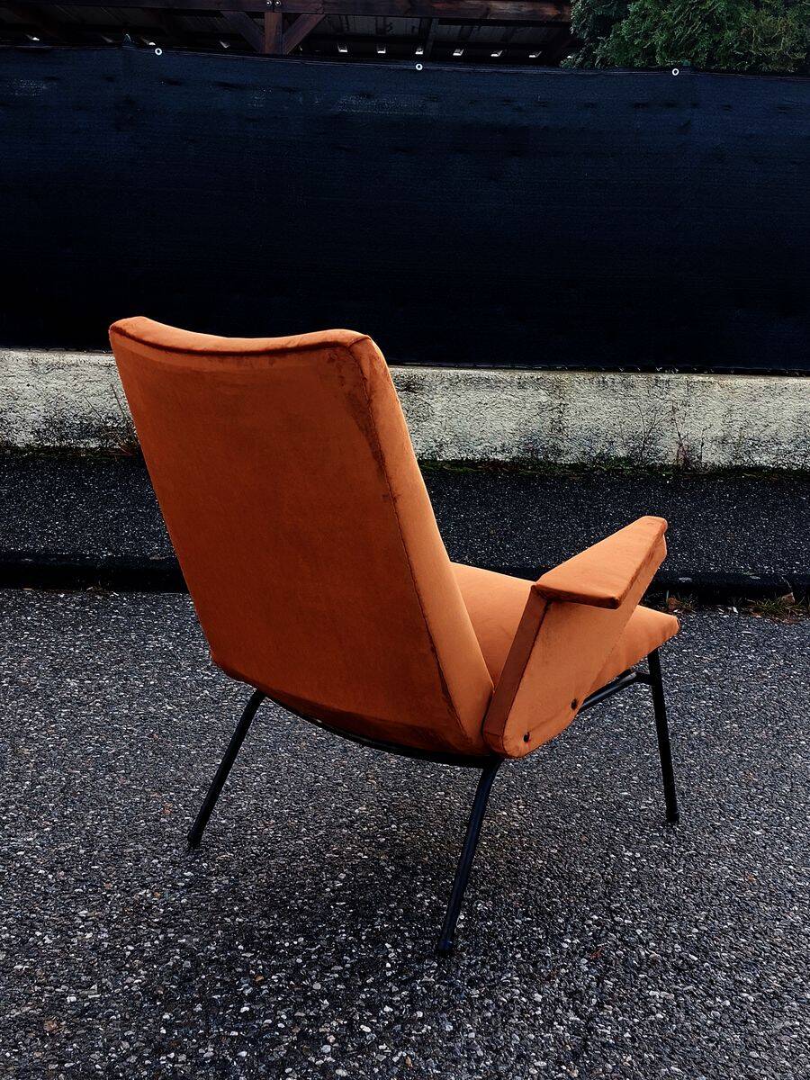 Fauteuil vintage moderniste restauré