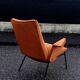Fauteuil vintage moderniste restauré
