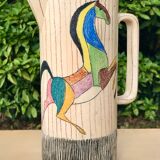 Orangeade service, Italian ceramics, horses
