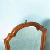 Vintage wooden mirror from the 1960s, art deco style 60s mirror.
