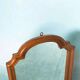Vintage wooden mirror from the 1960s, art deco style 60s mirror.