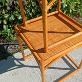 2 tables gigognes en rotin