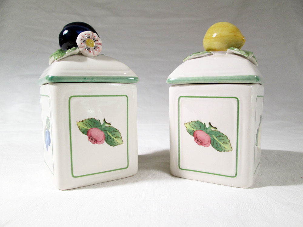 Villeroy and Boch jam jars