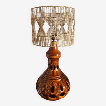 Lampe ceramique vintage