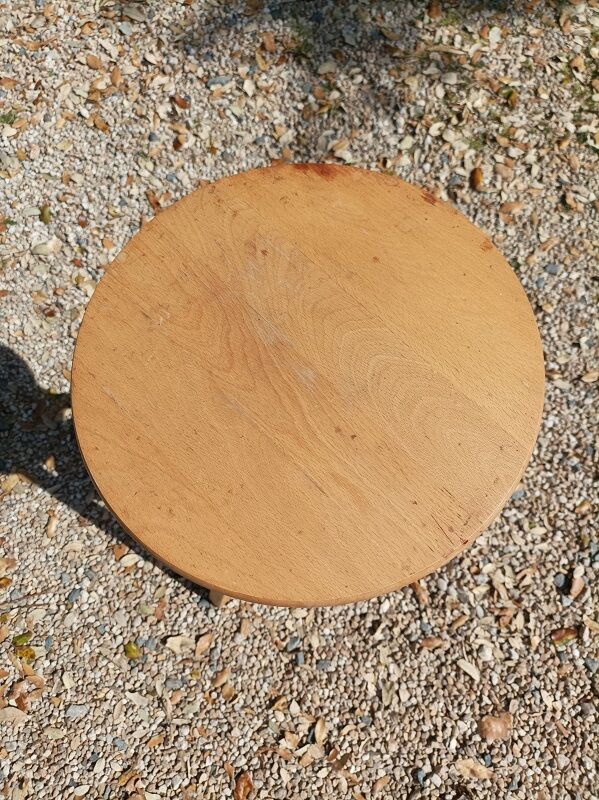 Stool solid wood adjustable metal painter