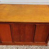 Vintage desk with double oak boxes