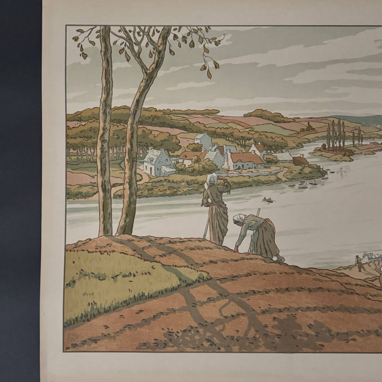 Lithograph by Henri Rivière Aspects of Nature - The River
