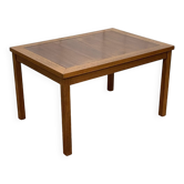 Table basse en teck et merisier des années 70