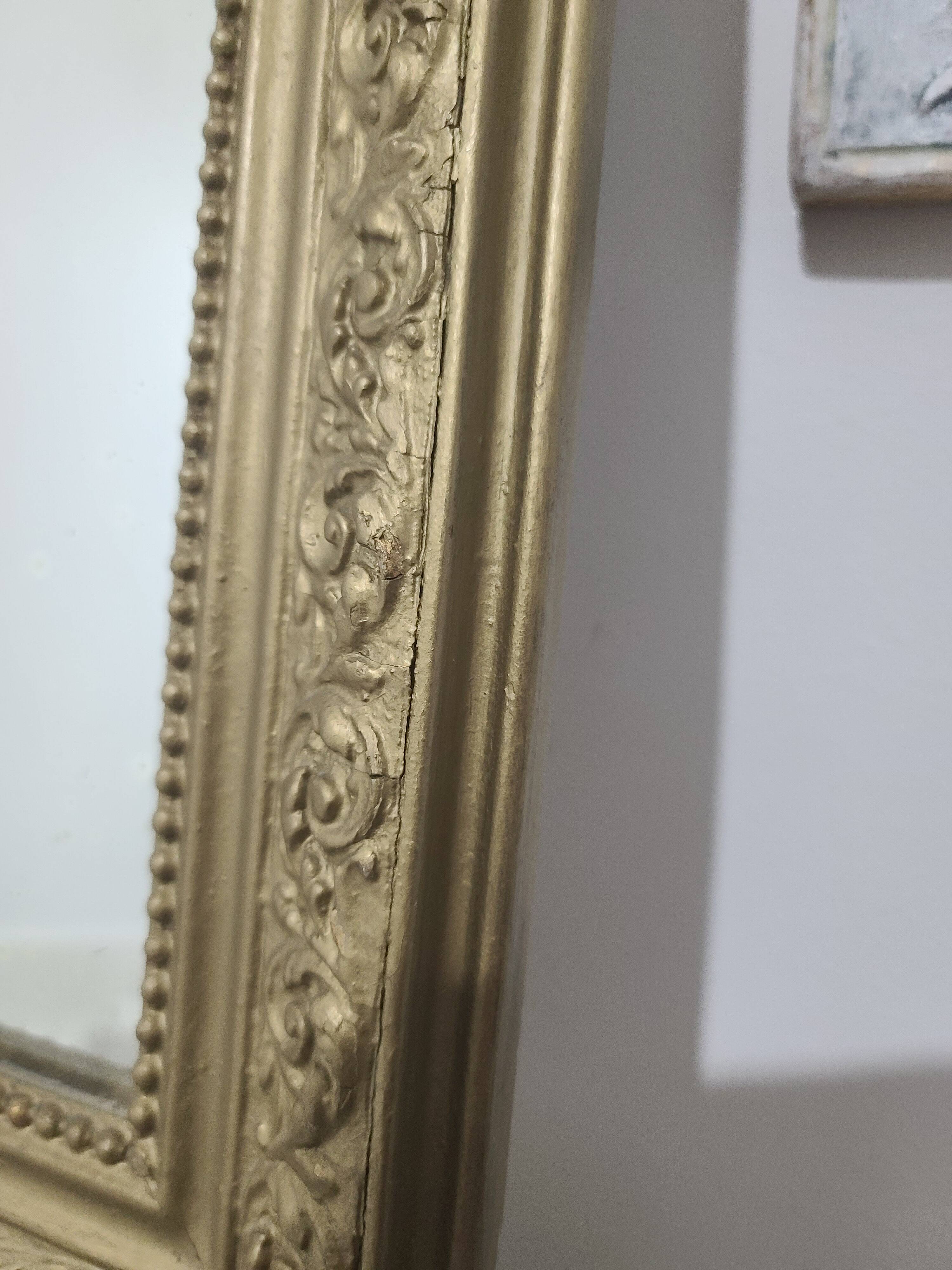 Miroir Doré Style Ancien / Louis Philippe - Arrière Rond
