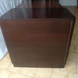 Art deco desk in rosewood and magnifying glass