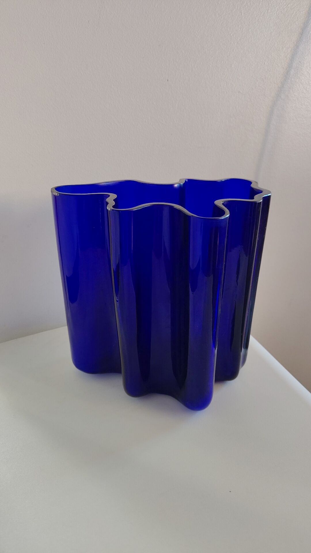Cobalt blue glass vase, Denmark