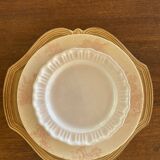 8 assiettes provençales en terre émaillée