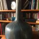 Blue ceramic lamp foot sign Karlsruhe circa 1960