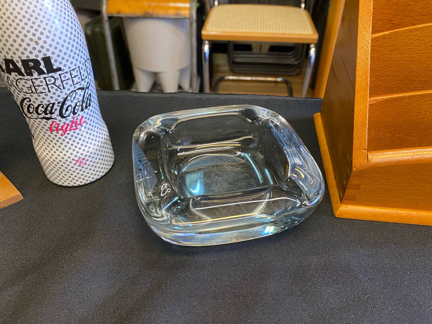 Cendrier cristal de vannes vintage France années 60