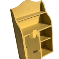 Wooden wall cabinet shelf