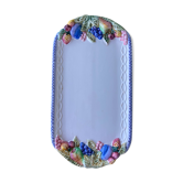 Plat barbotine signé