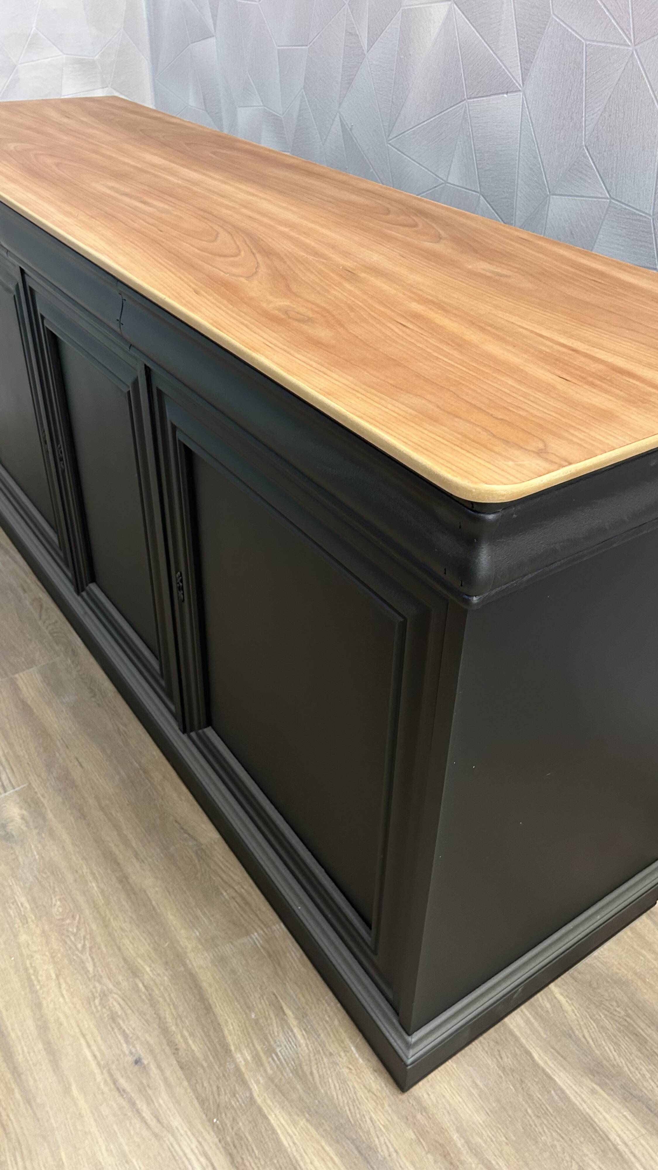 Old buffet bar with industrial makeover