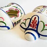 2 Vintage ceramic wall lights