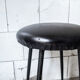 Pair of upholstered vinyl stools Italy 50s