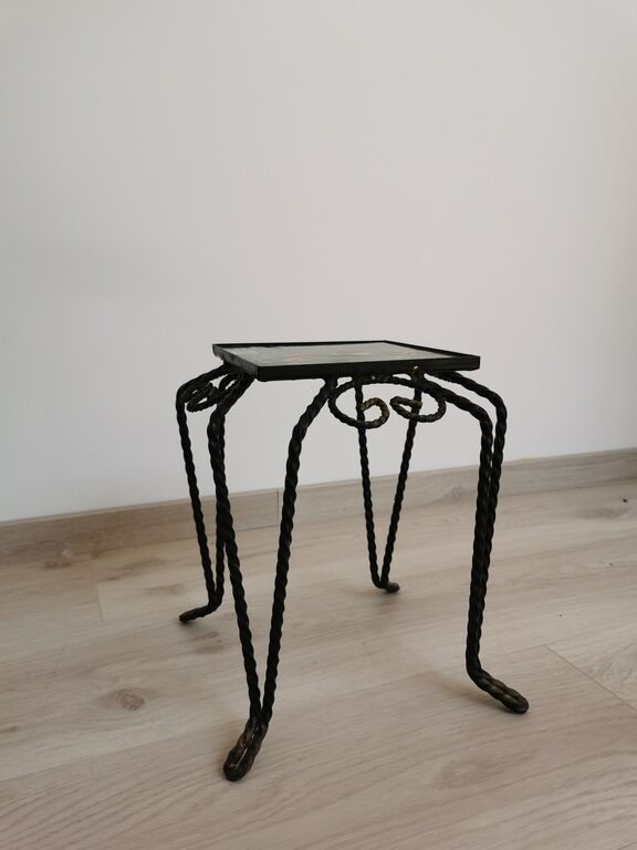 Decorative ceramic wrought iron harness