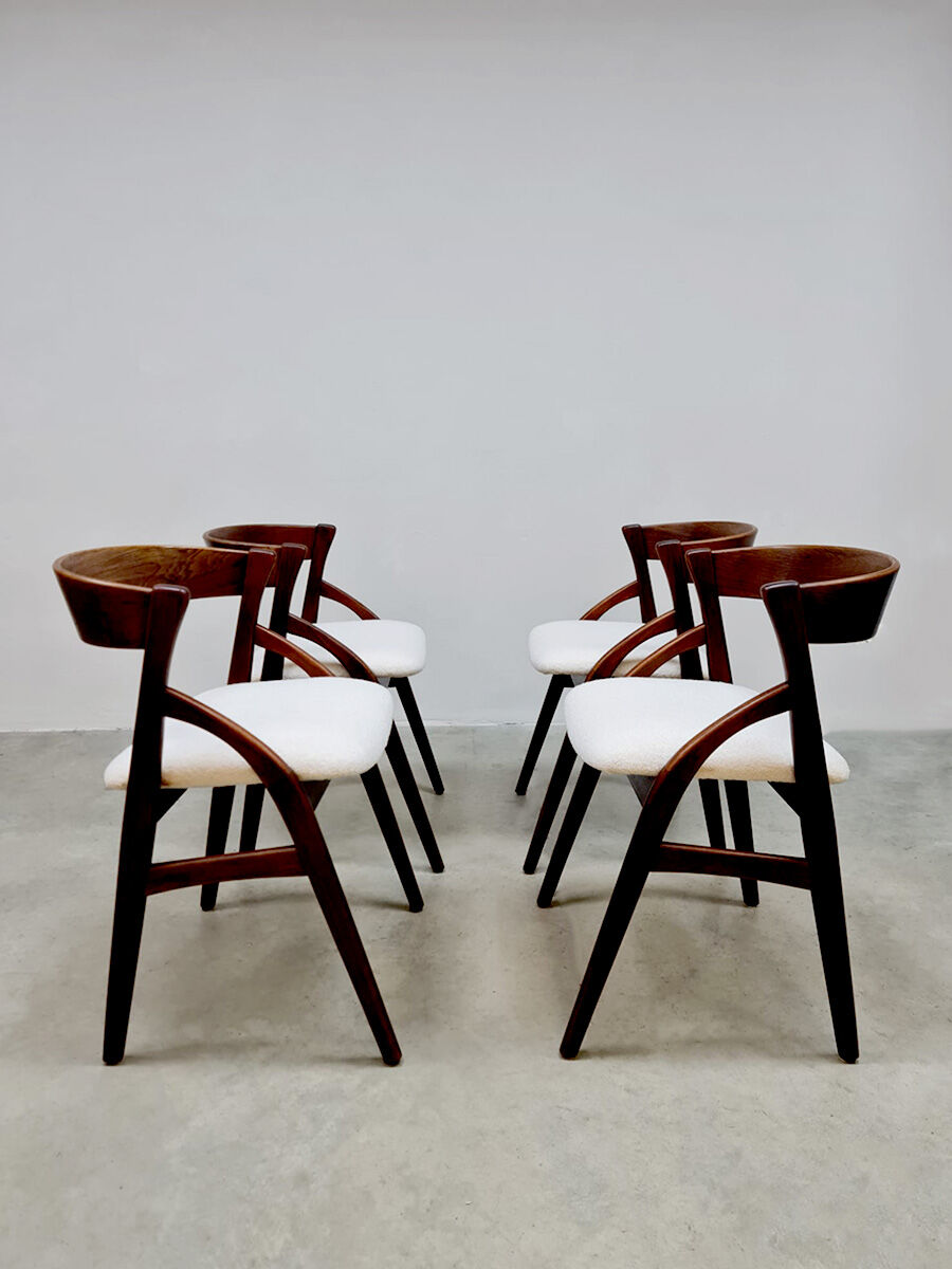 Vintage dining armchairs Denmark 1960
