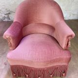 Vintage pink toad armchair