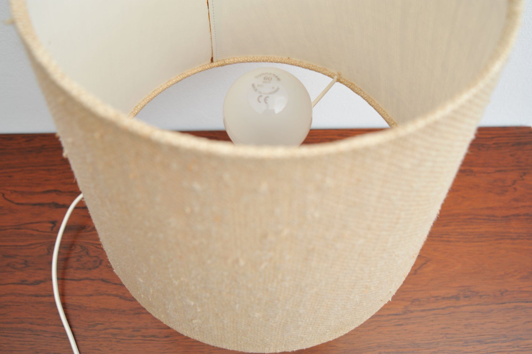 Table lamp with travertine base, 1960s