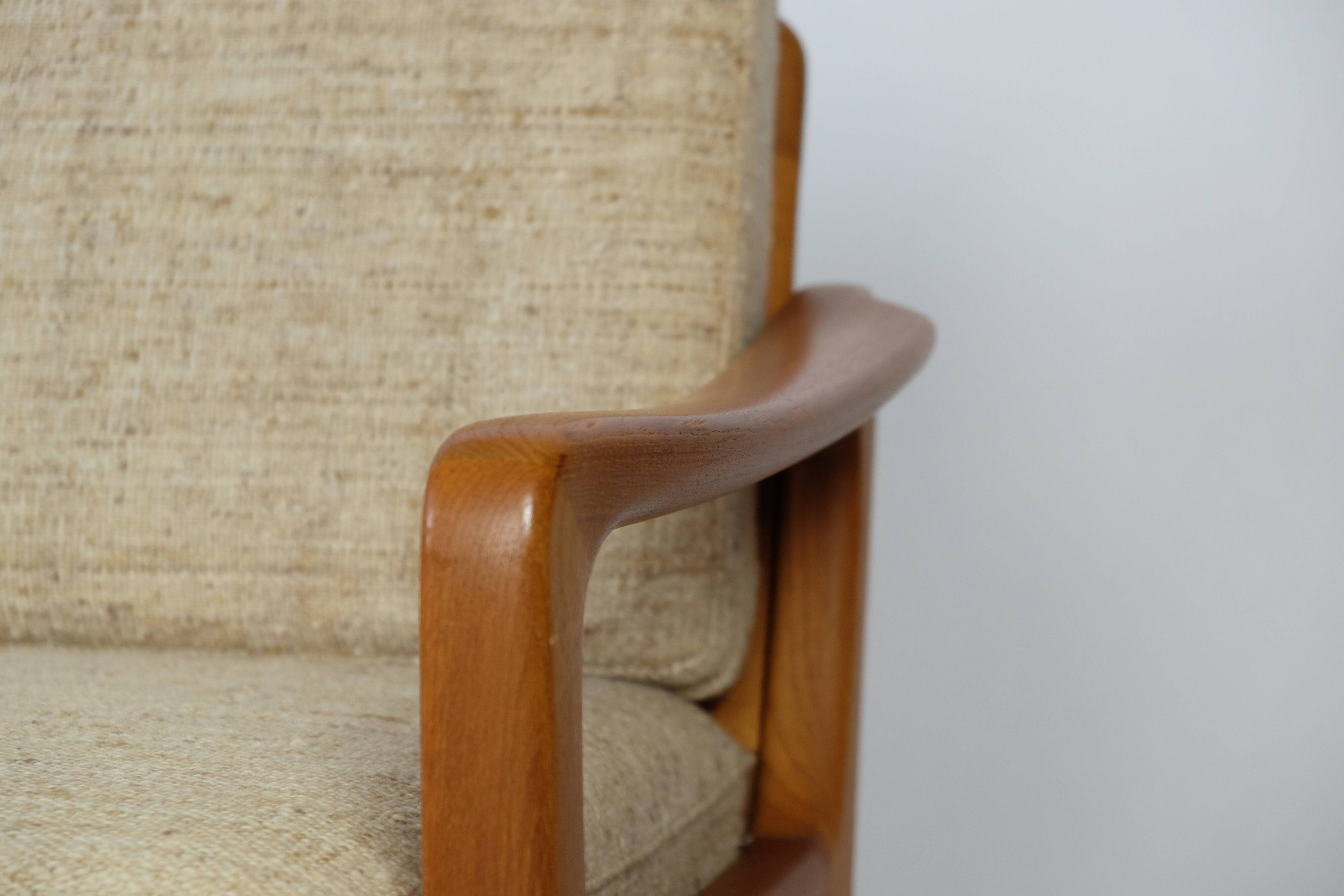 Danish 3-Sitzer Teak Sofa Daybed Juul Kristensen Vintage 60er 70s