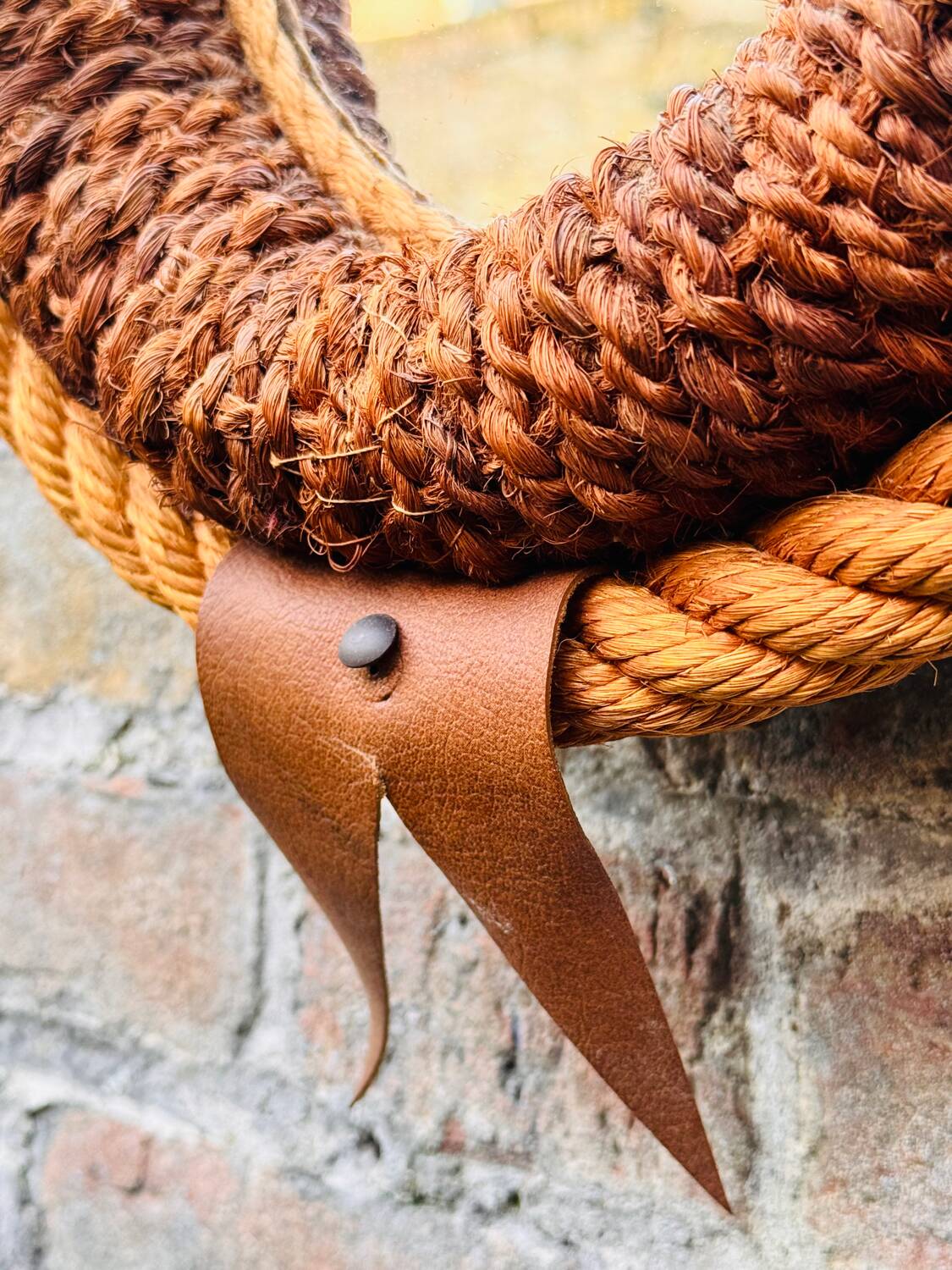 Audoux Minet vintage rope mirror