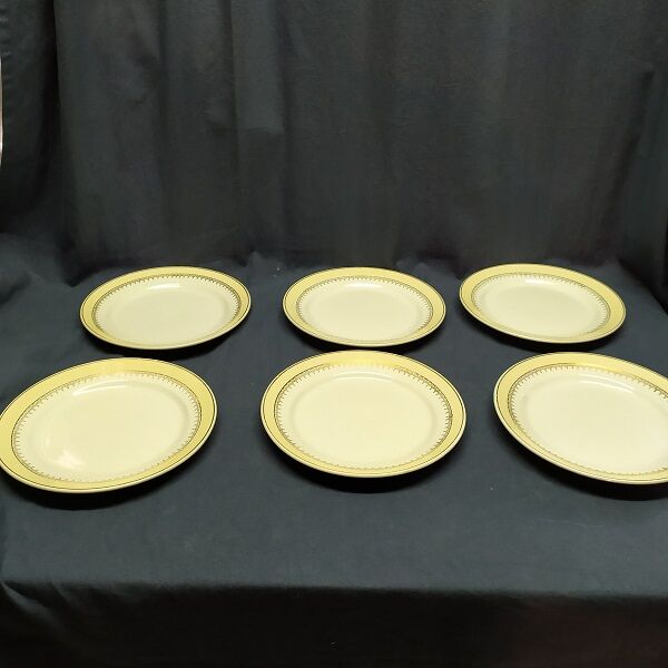 Desserts plates Lunéville Gaïté Porcelain Old Lot of 6 brocanteespritdantan