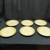 Desserts plates Lunéville Gaïté Porcelain Old Lot of 6 brocanteespritdantan