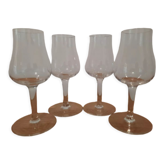 Lot de 4 verres à cognac