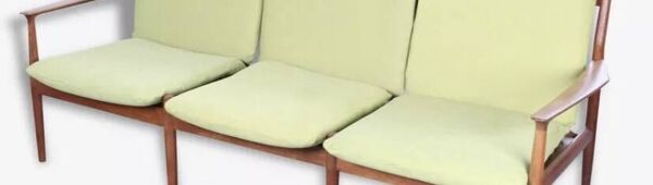 Canapé scandinave vintage en teck