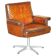 Mid Century Modern swivel office chair De Sede DS35 leather